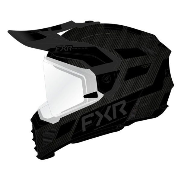 FXR Шлем Clutch X Pro Carbon с подогревом Black Ops