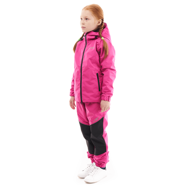 Dragonfly Детский комплект дождевой (куртка, брюки) EVO Kids PINK (мембрана)