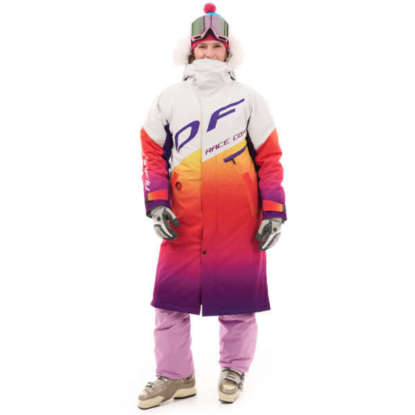 Dragonfly Плащ зимний Race Coat Winter Sunset Woman 2025 Orange - Violet