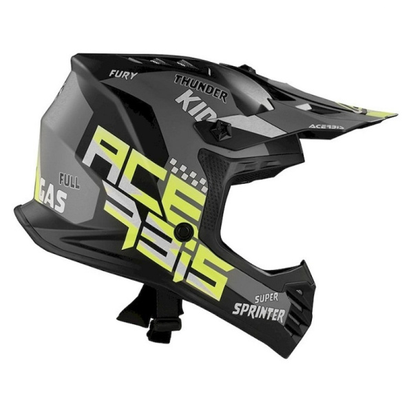 Acerbis Шлем детский Profile Junior Black/Yellow-Fluo