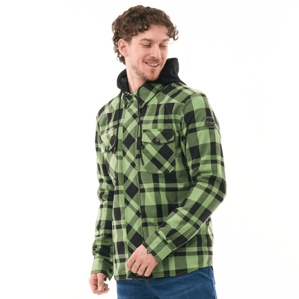 Dragonfly Моторубашка Streetfighter Green с защитой 2025