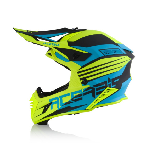 Acerbis Шлем кроссовый X-Track Light Blue/Fluo Yellow